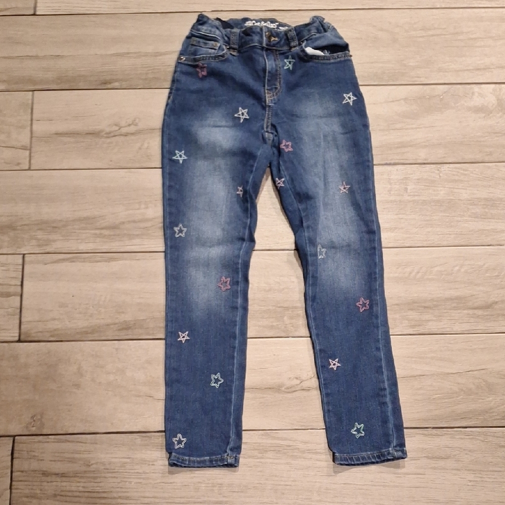 🍁Cat & Jack Blue Skinny Jeans with Star Embroidery🐠